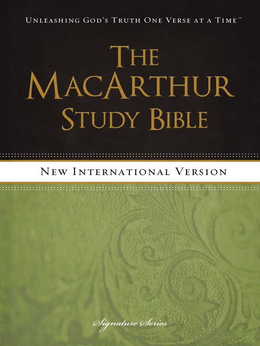 Title details for NIV, the MacArthur Study Bible by John F. MacArthur - Wait list